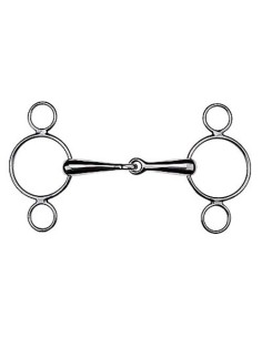 Continental Gag Bit, 3-Ring Cheeks