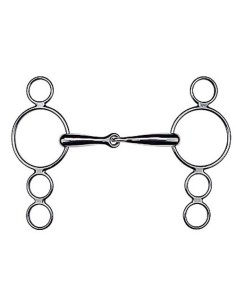 Continental Gag Bit, 4-Ring Cheeks
