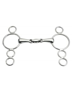 FEELING "ANATOMIC" CONTINENTAL GAG BIT, 4-RING CHEEKS