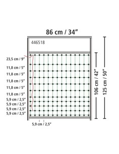 Door for electric fence nets