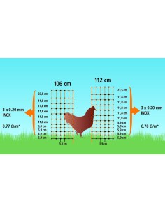 Poultry Netting Electric fence - 50 m/106 sm -Orange 2