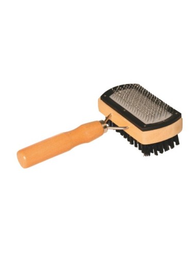 Combo slicker brush