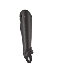 Soft combined leather mini chaps for riding
