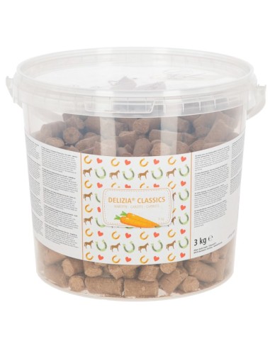 Delizia® Treat Cube Classic 3kg bucket - carrot