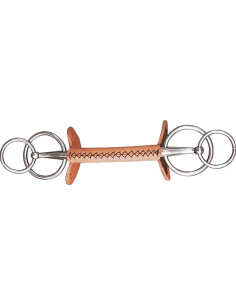 Finntack Leather Covered Extended Double-ring Straight...