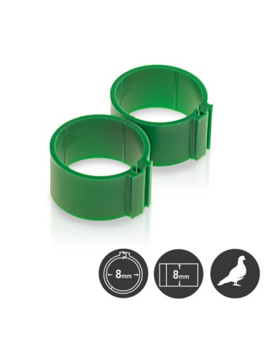 Poultry leg ring 8 mm (25 pieces / bag)