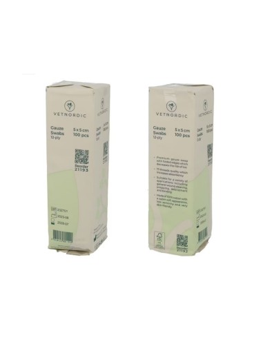 NON-STERILE FOLDED GAUZE SWABS 5 х 5см 100 pcs...