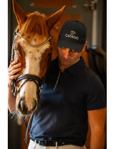 CATAGO MEN Nathan zip polo short sleeve
