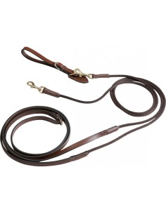 ERIC THOMAS PRO LEATHER/ROPE DRAW REINS