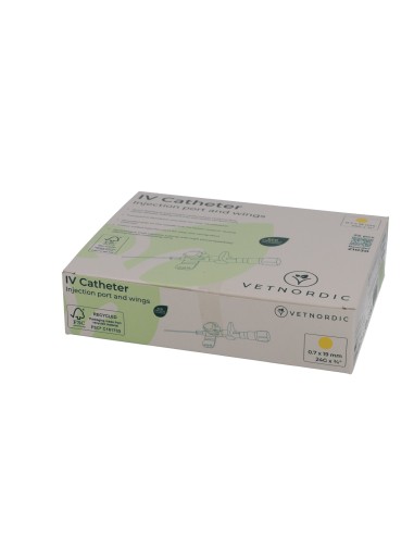 IV Catheter, w/injection port and wings, 0.7 x...