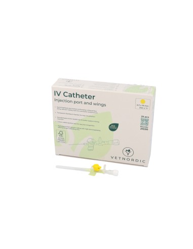IV Catheter, w/injection port and wings, 0.7 x...