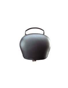 BLACK BLUE CURVED STEEL BELL 120 MM