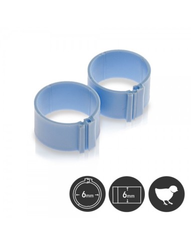 Poultry leg ring 6 mm (25 pcs./bag)