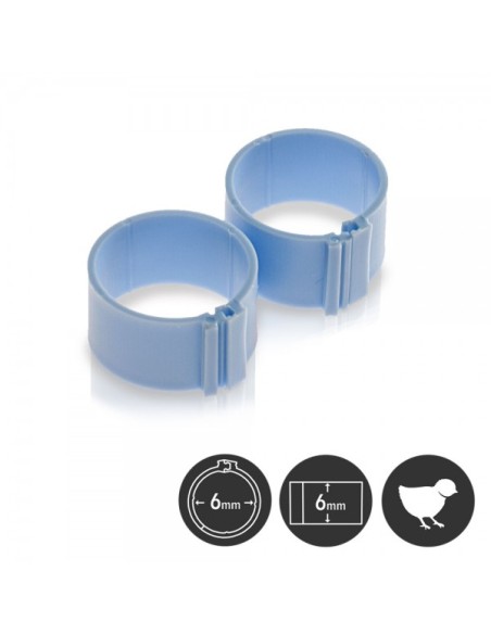 Poultry leg ring 6 mm (25 pcs./bag)