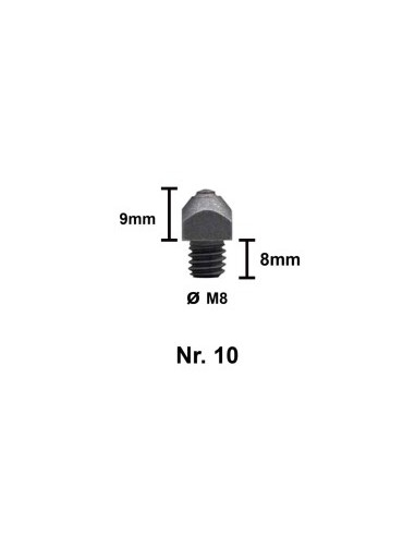 Tuna Stud 10-8 M8 9 mm