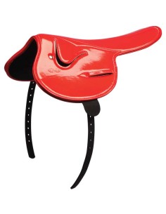 500g Patent Race Saddle - Red