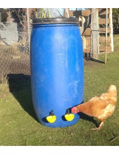 Seesaw poultry drinker tank or pipe 2