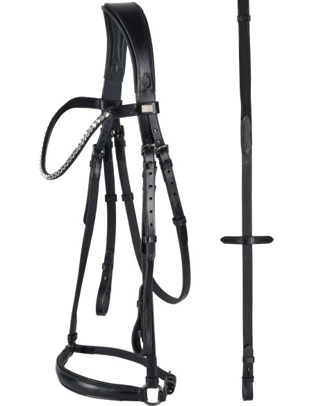 HorseGuard Cryll 23.1 bridle w drop noseband
