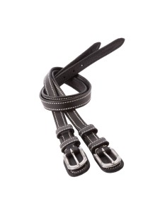 Spur straps - contrast stitching
