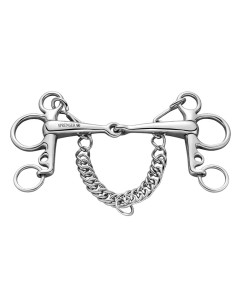 Pelham 16 mm single jointed, short shank - Stainless...
