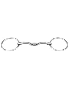Zoom SATINOX loose ring snaffle 14 mm double jointed -...