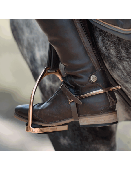 ULTRA fit spurs with Balkenhol fastening - Stainless steel bronze, 25 mm rounded
