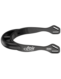 fairRider spurs - aluminium, neck 20mm black thick rounded