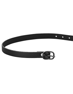 Spur straps 45cm leather black