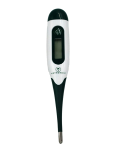 Digital VET Thermometer w/flexible tip, 10 sec, waterproof