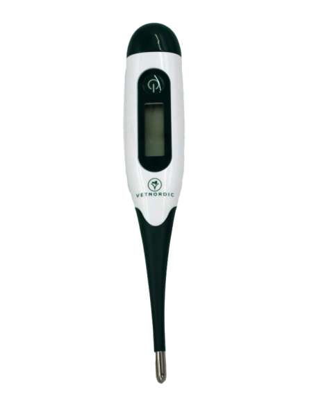 Digital VET Thermometer w/flexible tip, 10 sec, waterproof