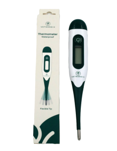 Digital VET Thermometer w/flexible tip, 10 sec, waterproof 2