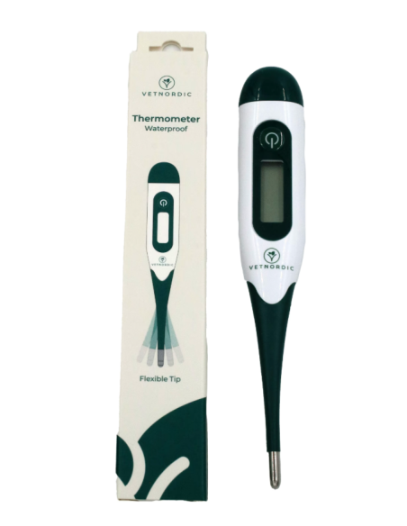 Digital VET Thermometer w/flexible tip, 10 sec, waterproof