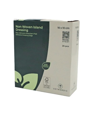 Non-woven Island Dressing, 10 x 10 cm