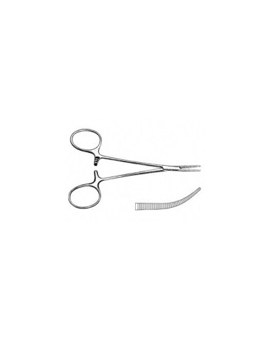 Micro-Mosquito artery forceps, curved 12cm