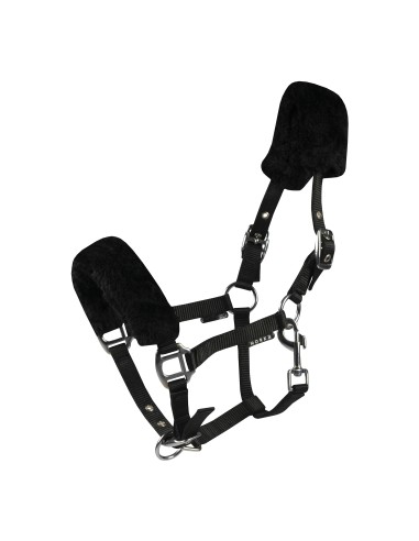 Horka halter for horses with synthetic fur