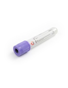 KRUUSE Blood Collection Tube, EDTA K2, 5 ml, plastic, 100/pk