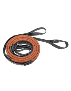 16mm Rein Loop End - Black/Orange Grip