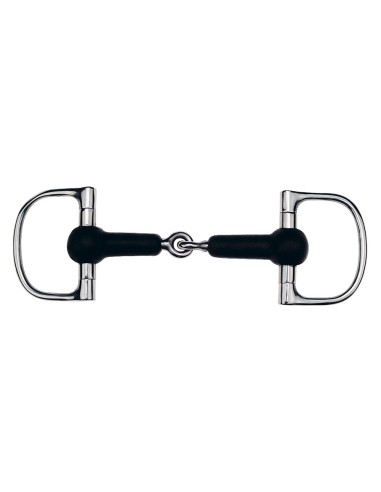 FEELING Jointed Dee snaffle with rubber