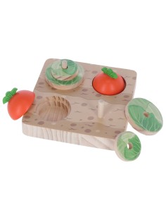 Thinking and Learning Toy Veggie wood	15x15x6cm 2