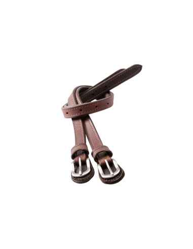 Spur straps padded - oiled leather