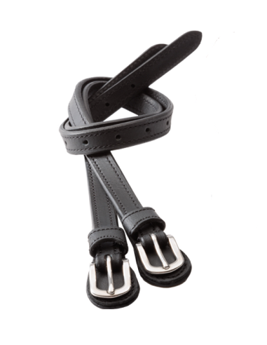 Spur straps padded - oiled leather