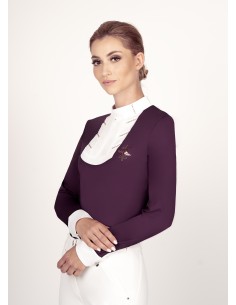 Competition shirt FP INGRID LS VINTAGE GOLD royal berry 36