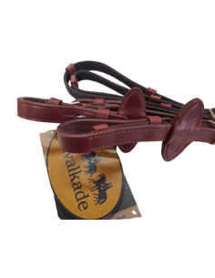 Rubberised reins - stud hooks - 16mm - 5rdgs 2