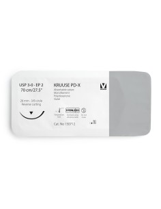 KRUUSE PD-X Suture, USP 3-0/EP 2, 70 cm/27.5", violet, 26... 2