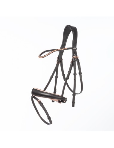 Bridle Rose crank noseband with flash