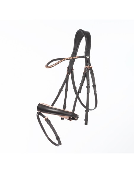 Bridle Rose crank noseband with flash