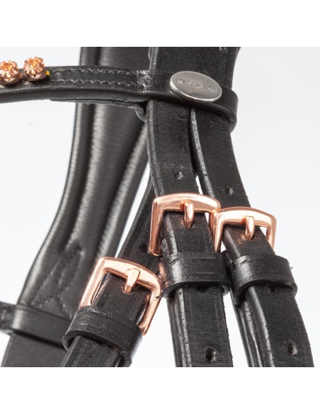 Bridle Rose crank noseband with flash