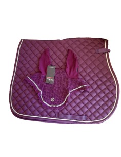 Saddle Pad FP AMBER 2.0 VS with fly veil plum 2