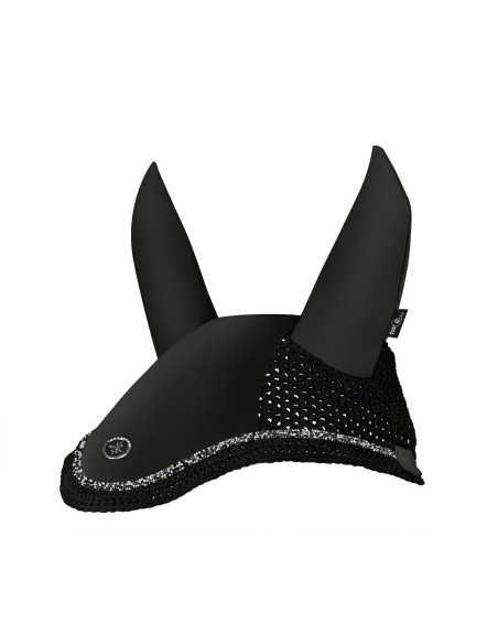Saddle pad FP AISTAN 2.0 black VS with Fly veil NEPHRITE black Full