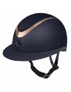 Шлем за езда Fair Play Apoleus Rosegold Navy с широк визьор